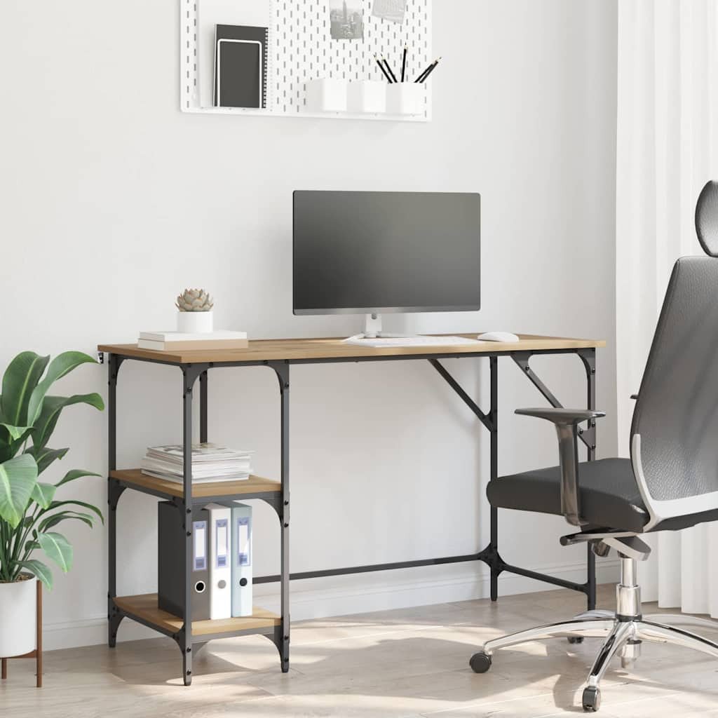 vidaXL Biurko Dąb rzemieślniczy 120 x 50 x 75 cm