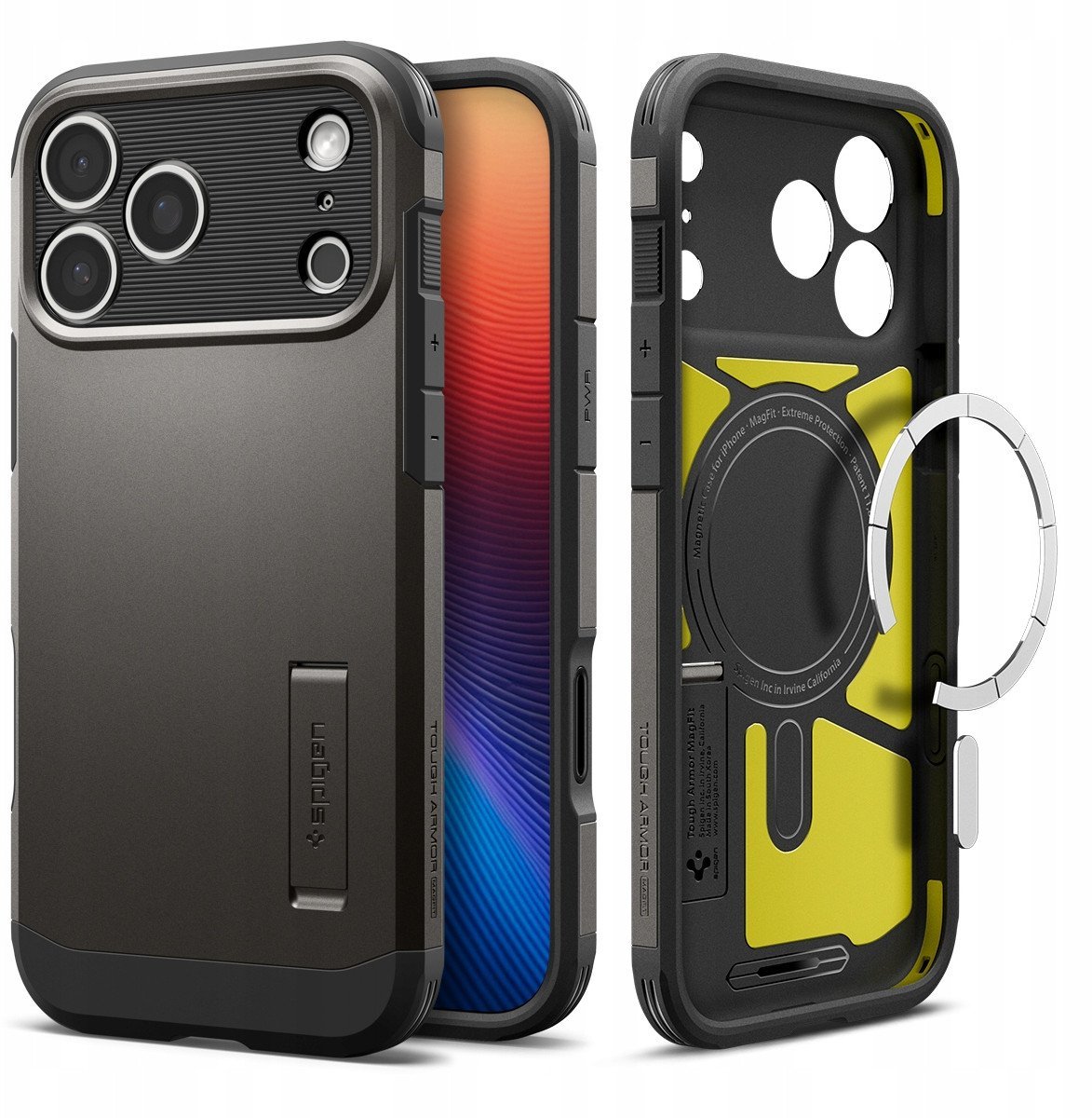 Etui Spigen Tough Armor T Mag MagSafe do Apple iPhone 17 Pro Max Gunmetal