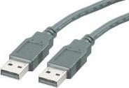 Kabel USB Roline USB-A - USB-A 0.8 m Czarny (JAB-756662)