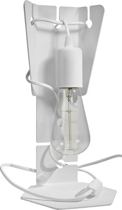 Lampa stołowa Lumes Biała loftowa lampka na biurko - EXX248-Arbo