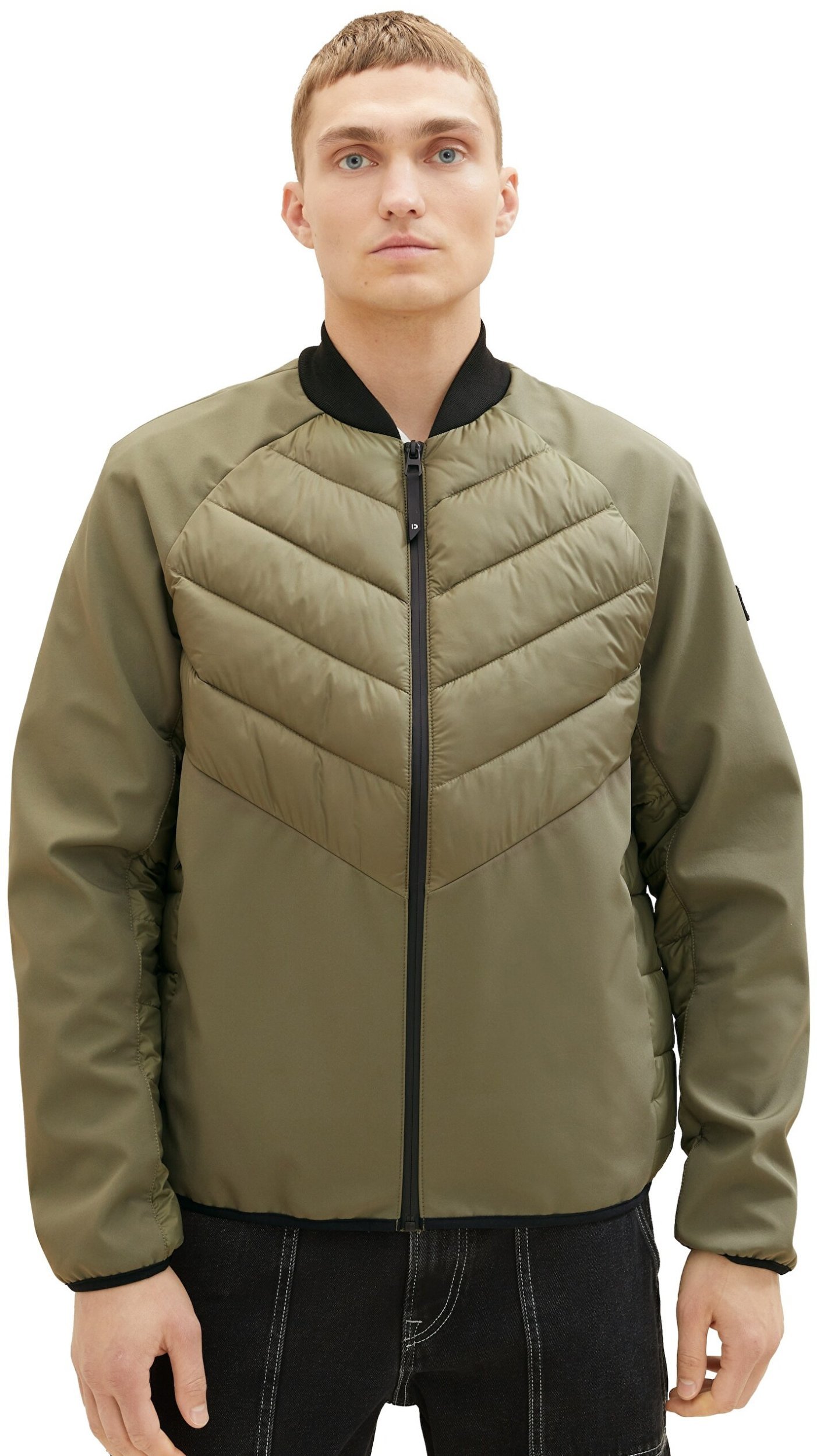 Tom Tailor vyriška pavasario-rudens striukė, alyvuogių žalia