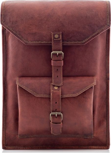 Belveder Plecak ze skóry vintage brąz Outlander BT06