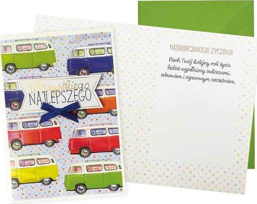 Karnet B6 Wszystkiego najlepszego (męski)