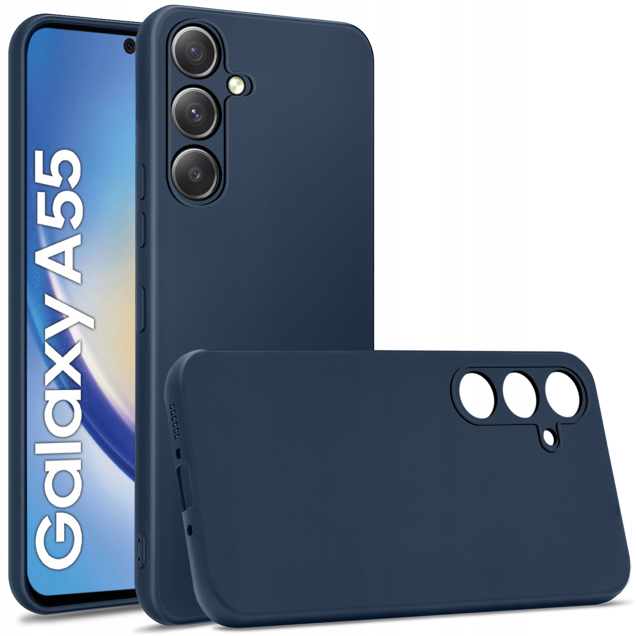 Etui do Samsung Galaxy A55 | A55 5G CASE SOFT MATT PLECKI + SZKŁO 9H