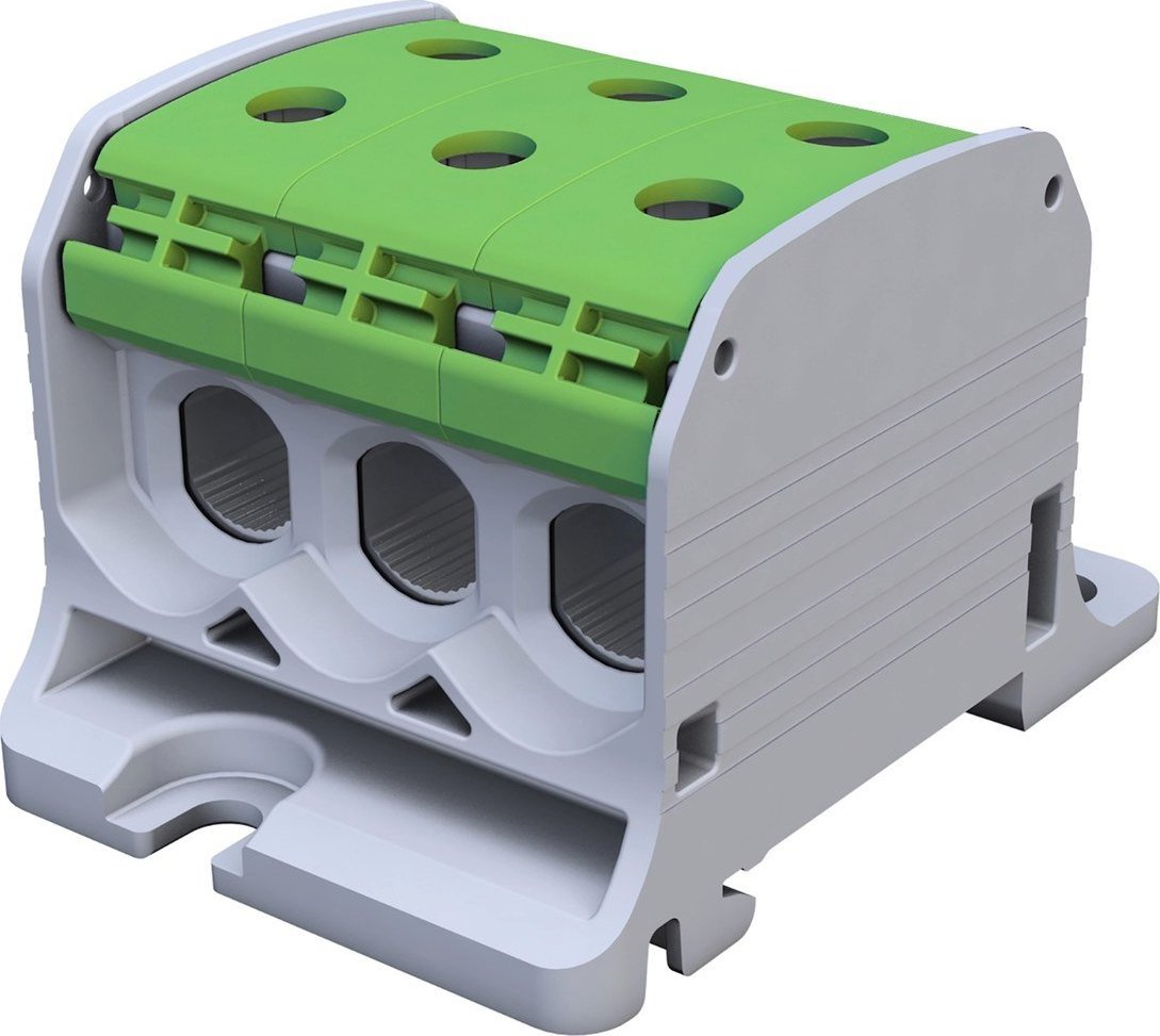 Simet STB 50-3 Złączka szynowa gwintowa Al/Cu 87360 SIMBLOCK zielony