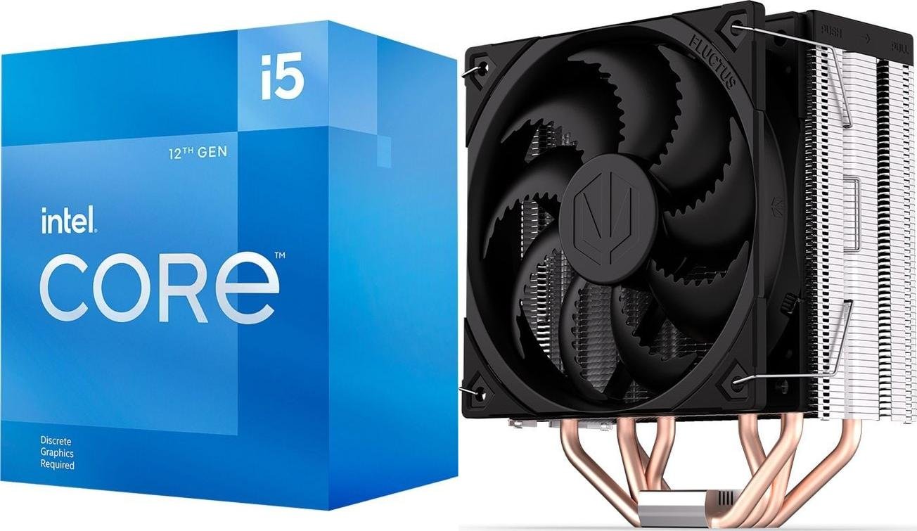 Procesor Intel Core i5-12400F, 2.5 GHz, 18 MB (BX8071512400F) + Endorfy Fera 5 (EY3A005)