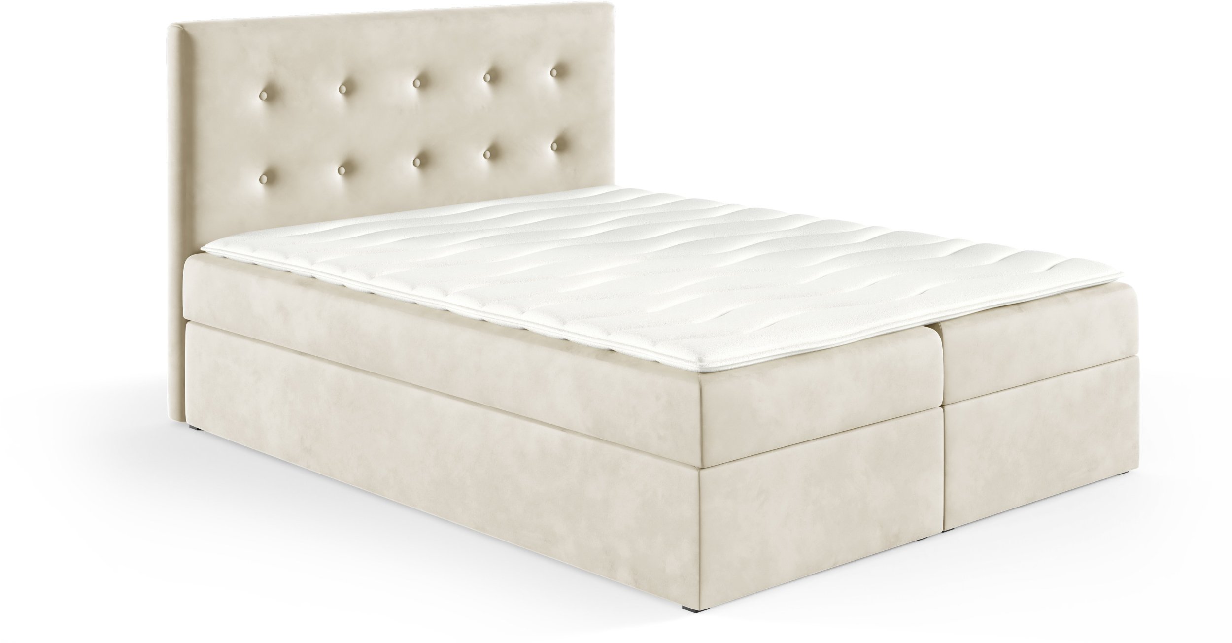 Łóżko kontynentalne Louis Box 140x200 bez nóg riviera 21