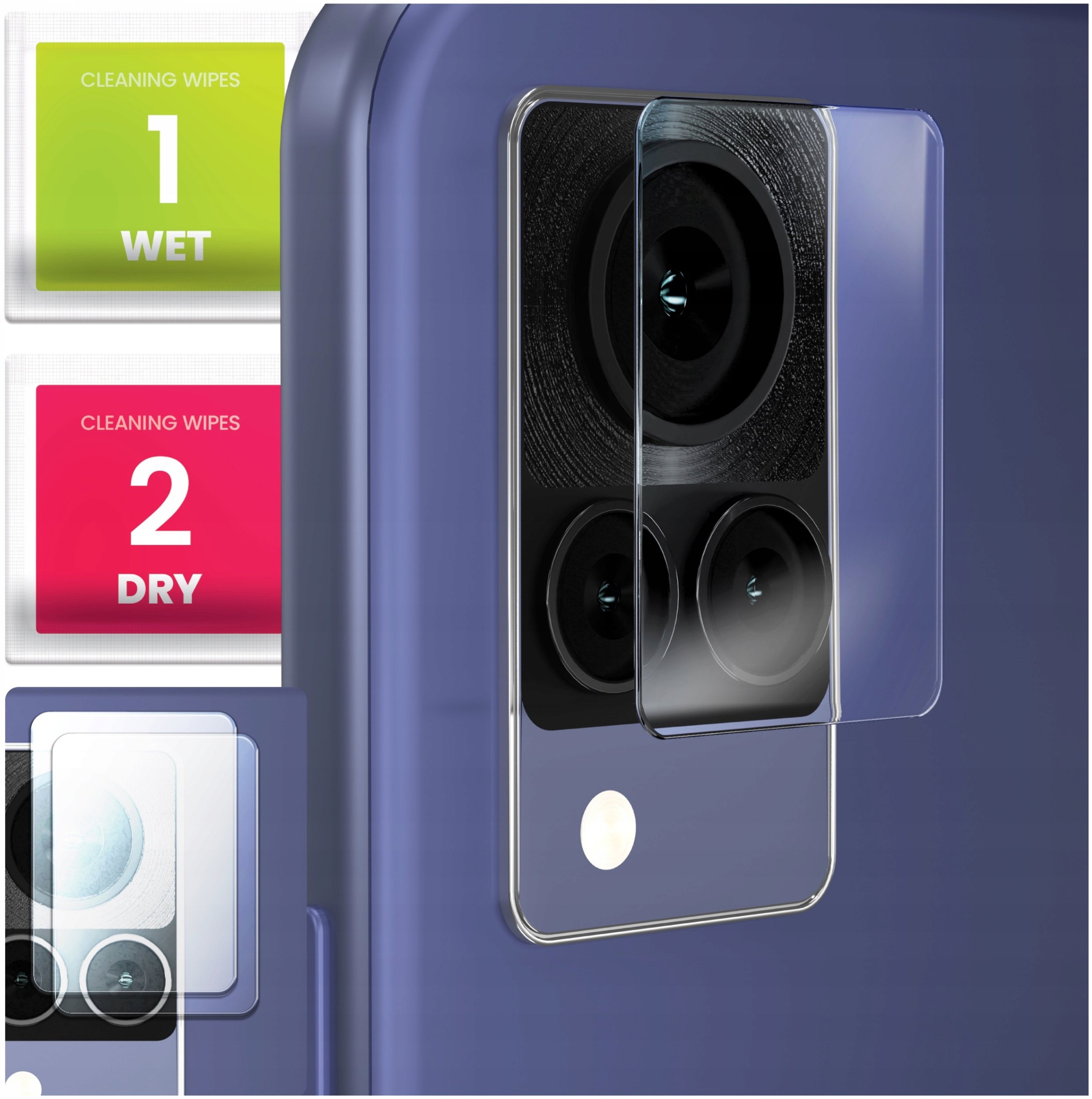 2-PAK Szkło Na Aparat Do Vivo V21 5G (Hartowane, Ochronne, Na Obiektyw, 9H)