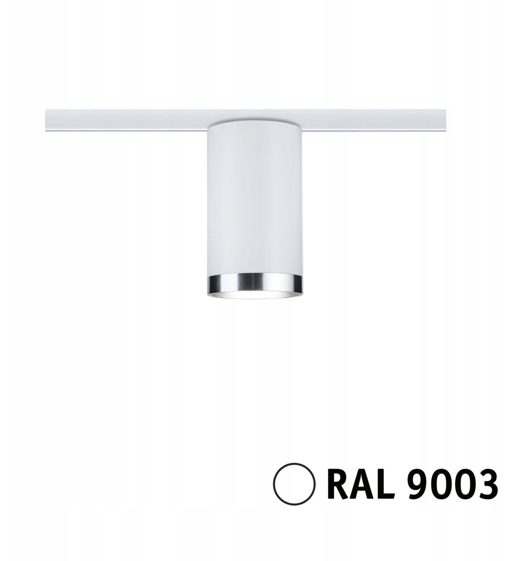 Reflektor na szynoprzewód URail TUBE DIM GU10 max.10W 230V biały RAL9003 / metal