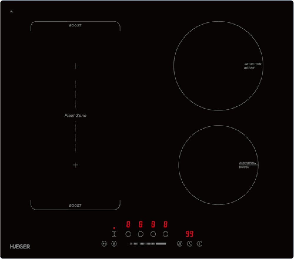 Płyta grzewcza Haeger IH-004.001A Flexi Boost 7200 Indukcyjna płyta grzewcza 7200W IH-004.001A (5608475041808)