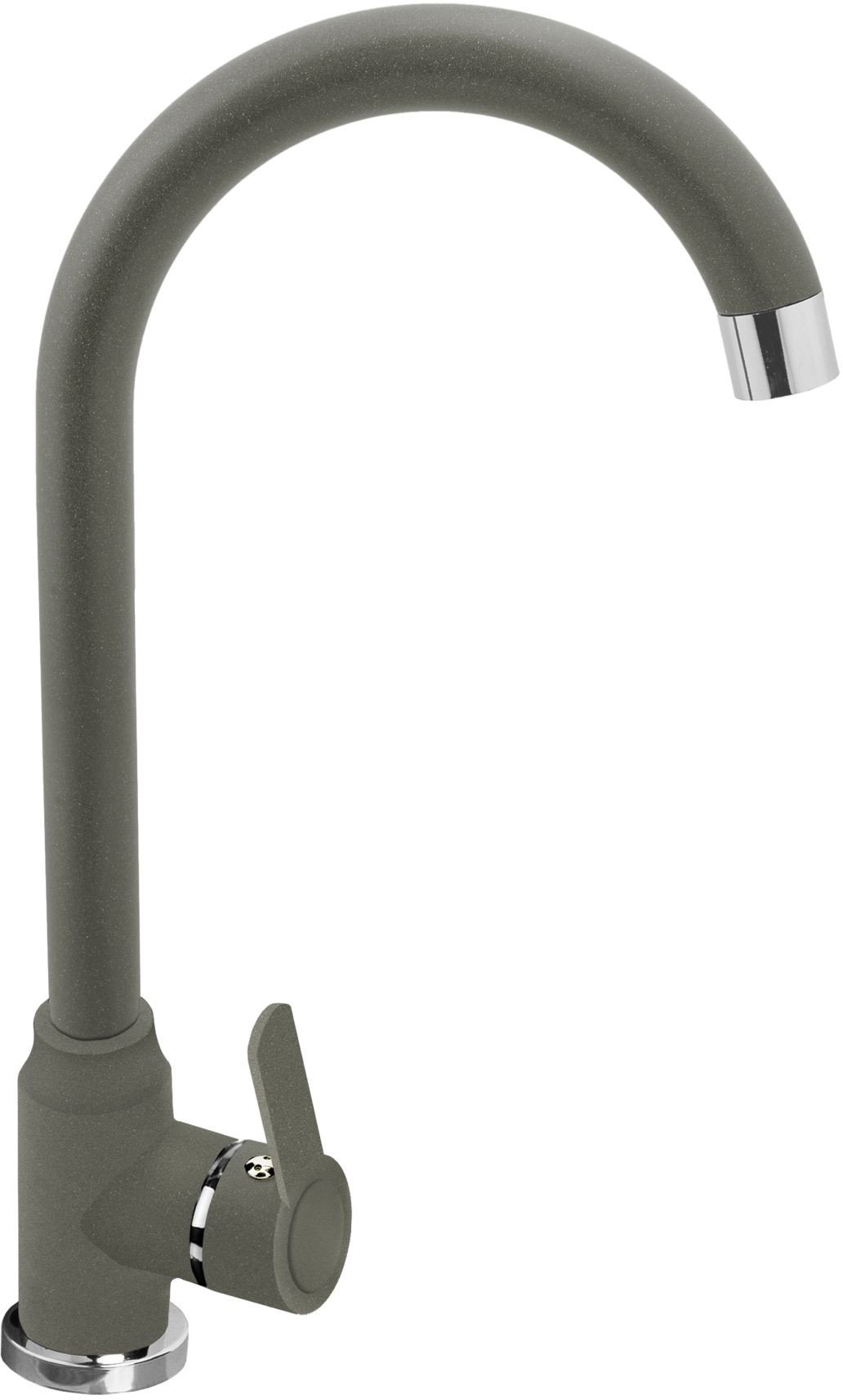 Pyramis Zlew. MIDO (62x50) 1B 1D szary beton + bateria Lungo