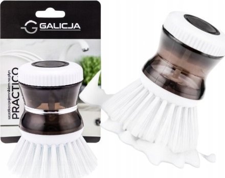 Galicja Szczotka do mycia naczyń z pojemnikiem na płyn
