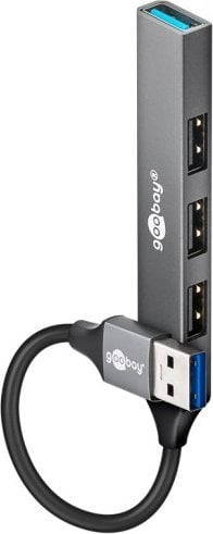 Slim 4-portowy koncentrator USB, USB-A na USB-A, USB 3.2
