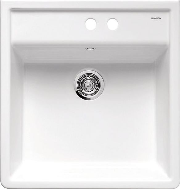Zlewozmywak Blanco Panor 60 Ceramika biały połysk z dwoma otworami (514501)