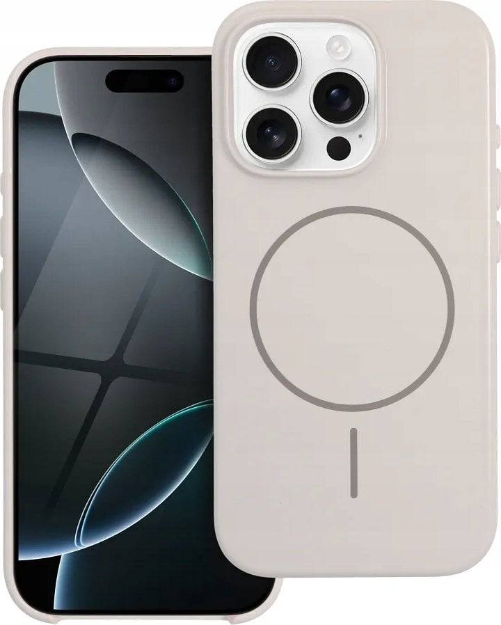 Premium Glossy Mag Cover kompatybilny z MagSafe i Camera Control button pasuje do IPHONE 16 PRO biały