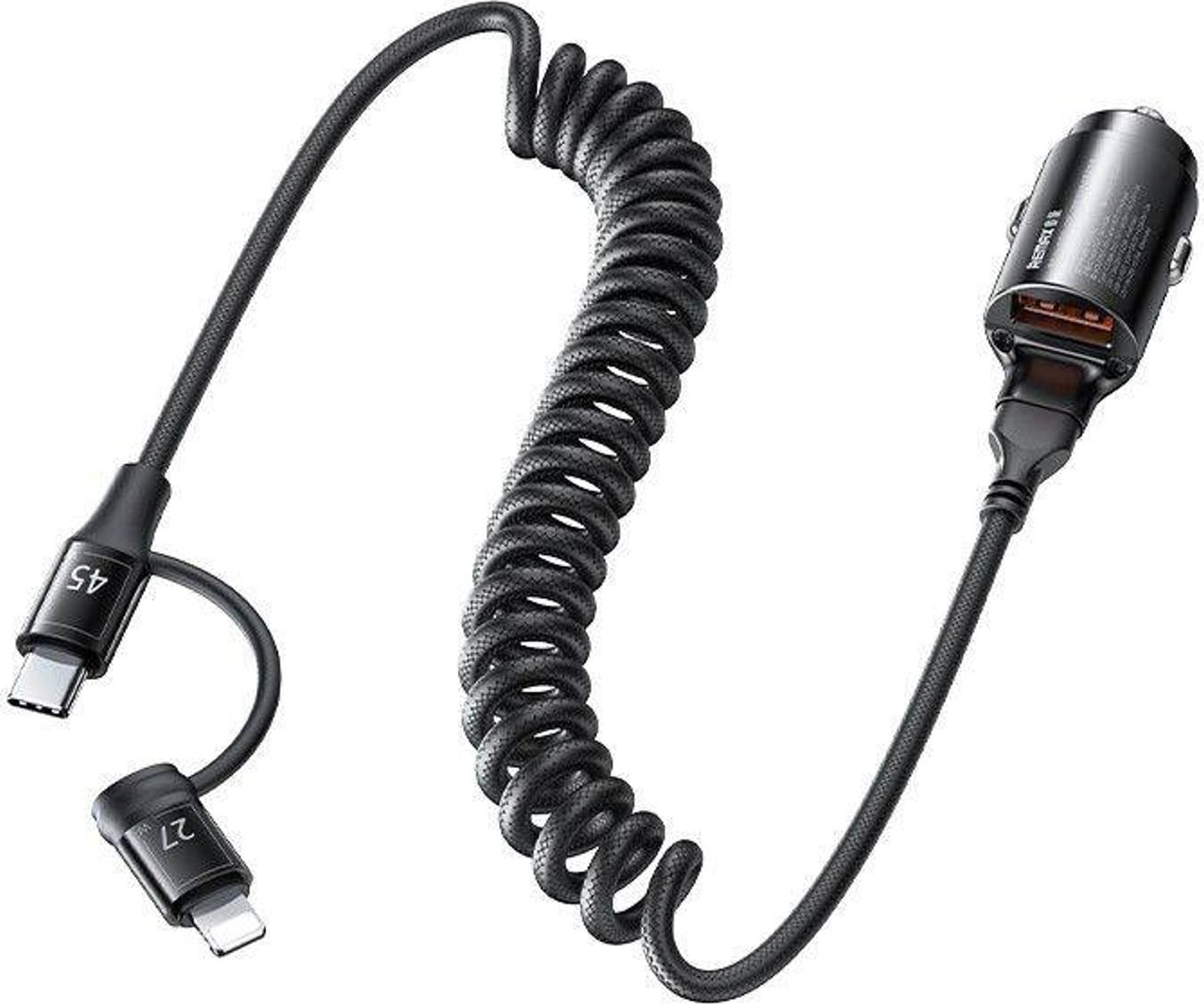 Ładowarka Remax ŁAD SAM. REMAX RUICHY SERIES 45W RCC356 + KABEL LIGHTING/USB-C BLACK