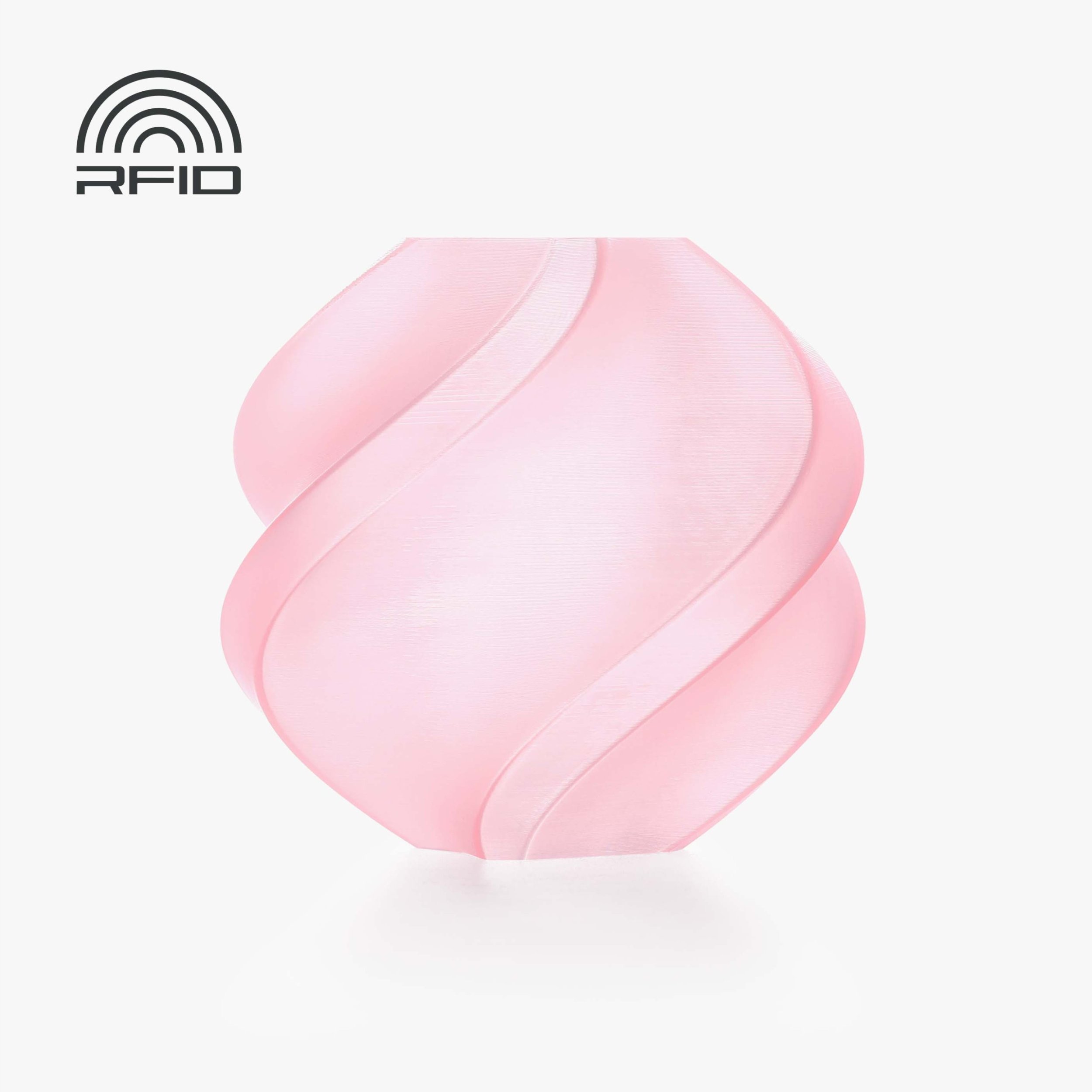 Filament Bambu Lab PLA Translucent 1,75mm 1kg - w zestawie z wielorazową szpulą - Cherry Pink}