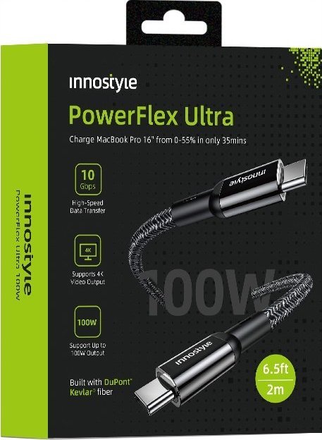 Kabel USB Innostyle USB-C - USB-C 2 m Czarny