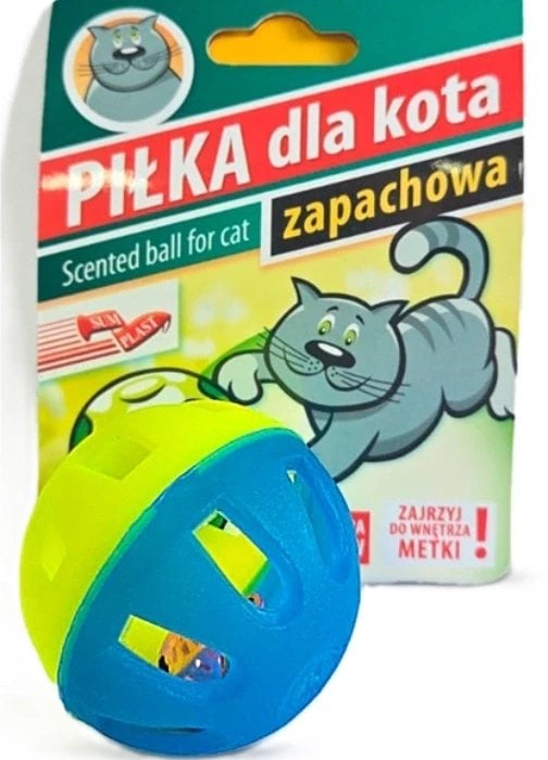 Sum Plast ZABAWKA PIŁKA DLA KOTA Z DZWONKIEM 5cm /6