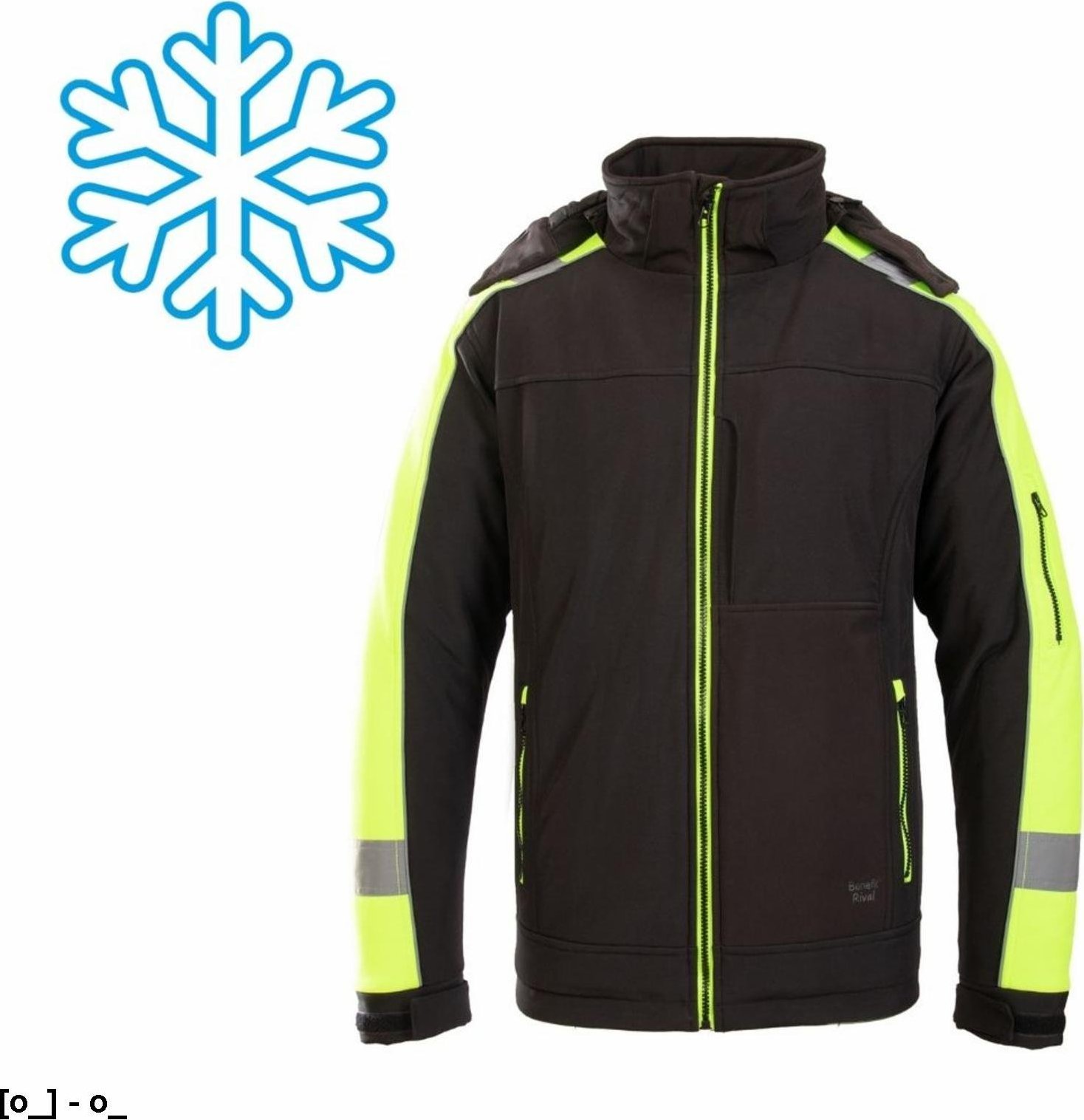 Polstar OARS - BENEFIT OCIEPLANY SOFTSHELL RIVAL, kurtka typu softshell - pomarańczowy 2XL