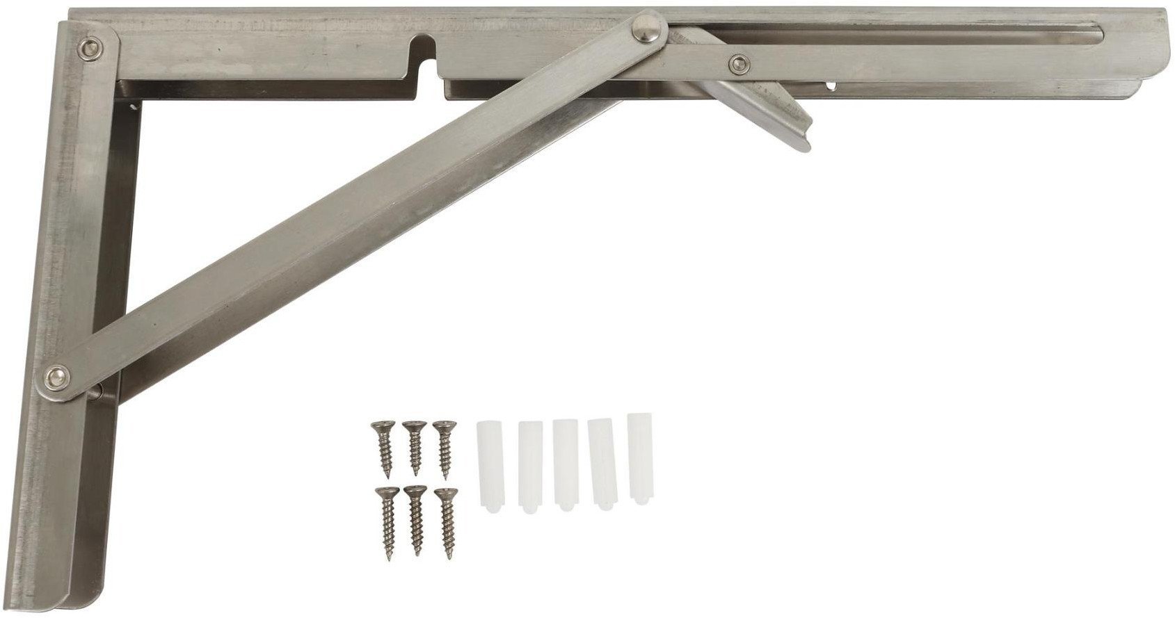 Home It Home>it® sammenklaplig hyldeknægt 300 x 170 mm 150 kg rustfrit Stål