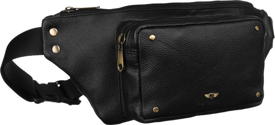 Peterson Skórzana saszetka na biodra z kieszeniami Peterson NoSize