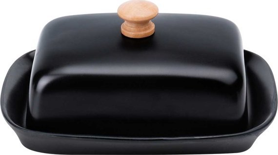 MASELNICZKA MASELNICA CERAMICZNA CZARNA 139677