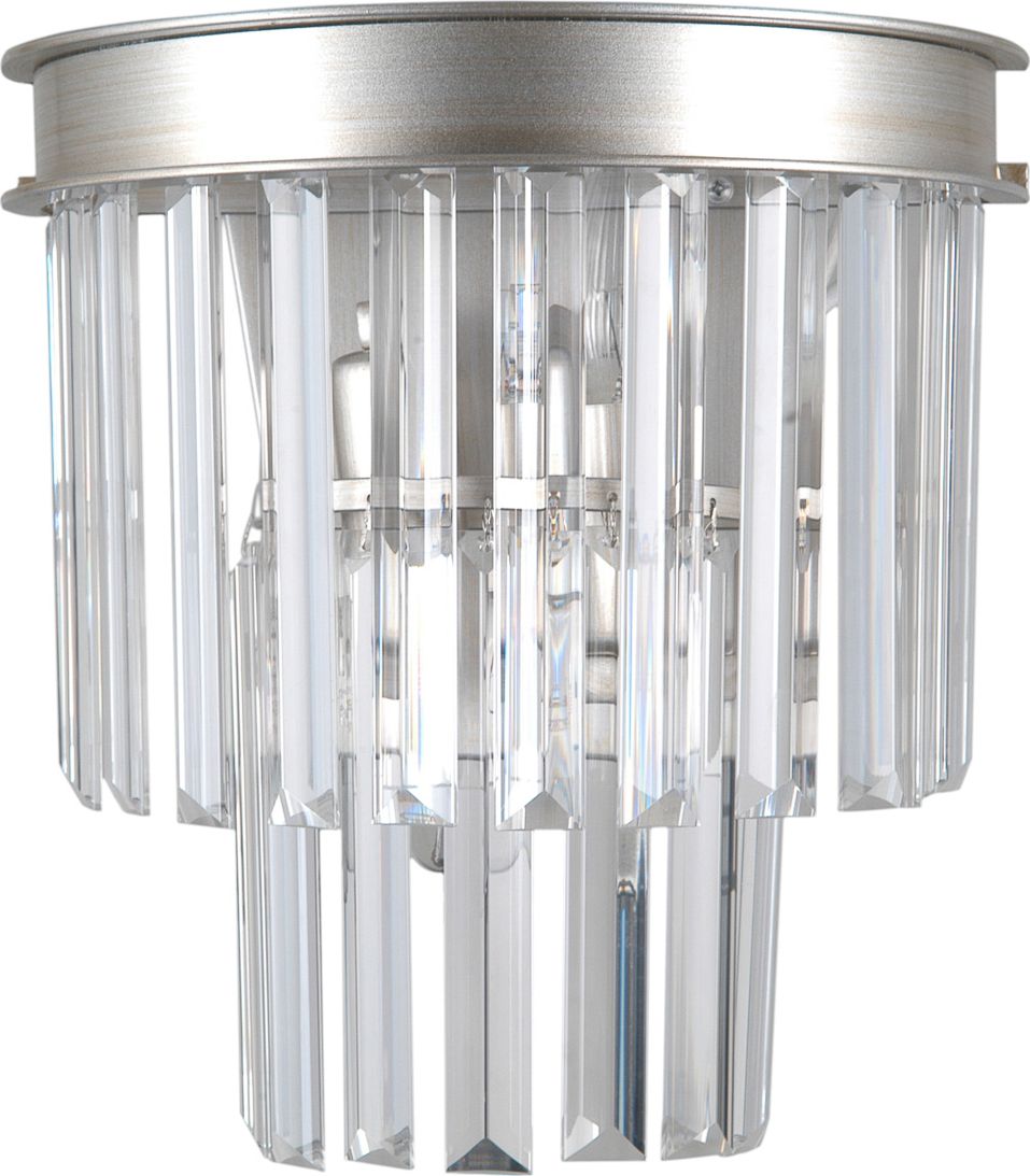 Kinkiet Italux Lampa ścienna srebrna Italux Verdes WL-44372-2A-SLVR-BRW