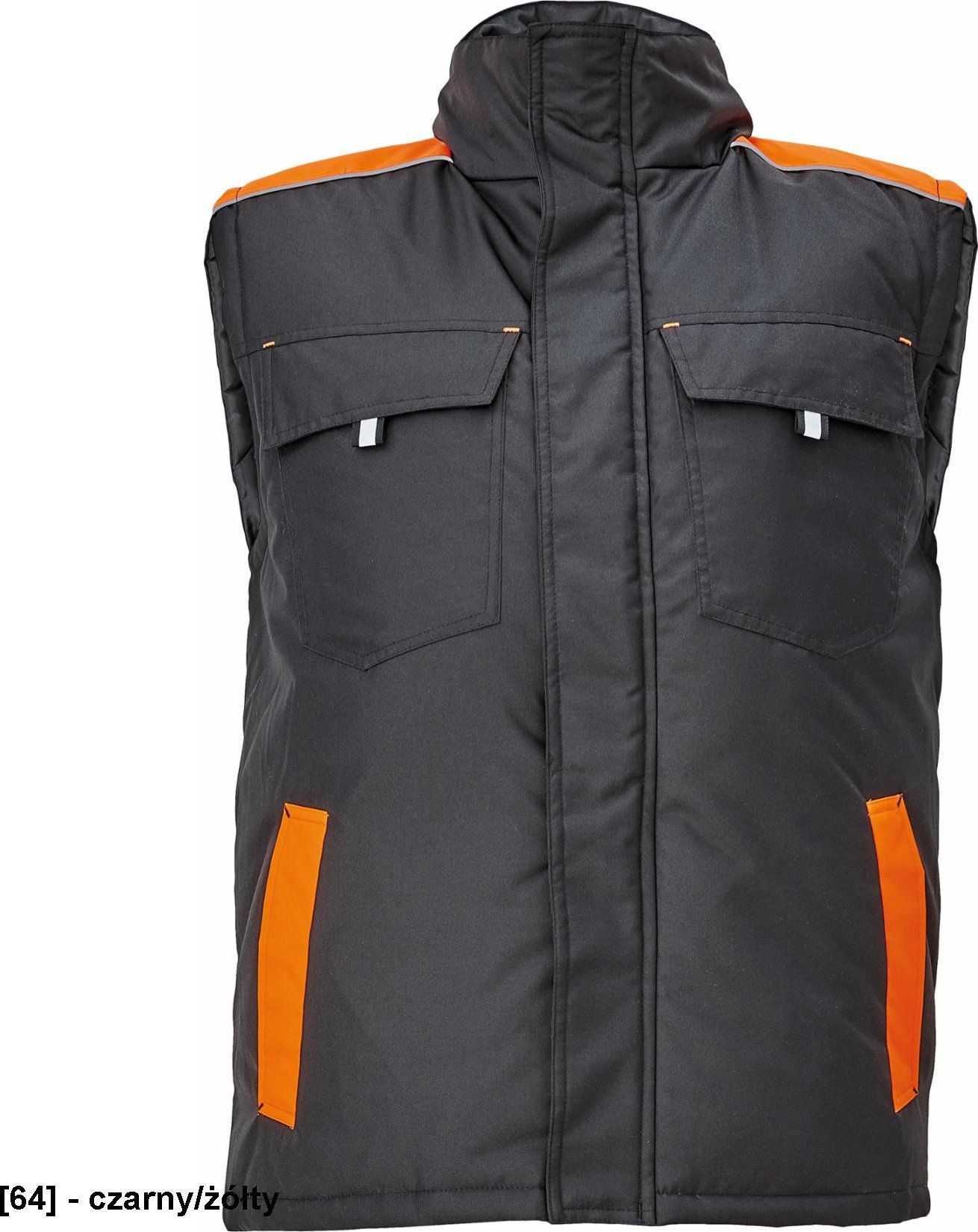 CERVA MAX VIVO - kamizelka - czarny/żółty 3XL