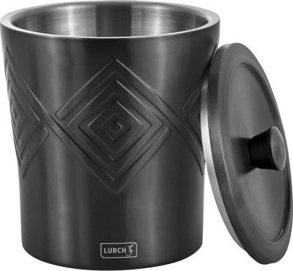 Lurch Wiaderko na lód o podwójnych ściankach, stal nierdzewna, 1,5 l, śred. 15 x 18 cm, ciemnoszare Bar / Lurch