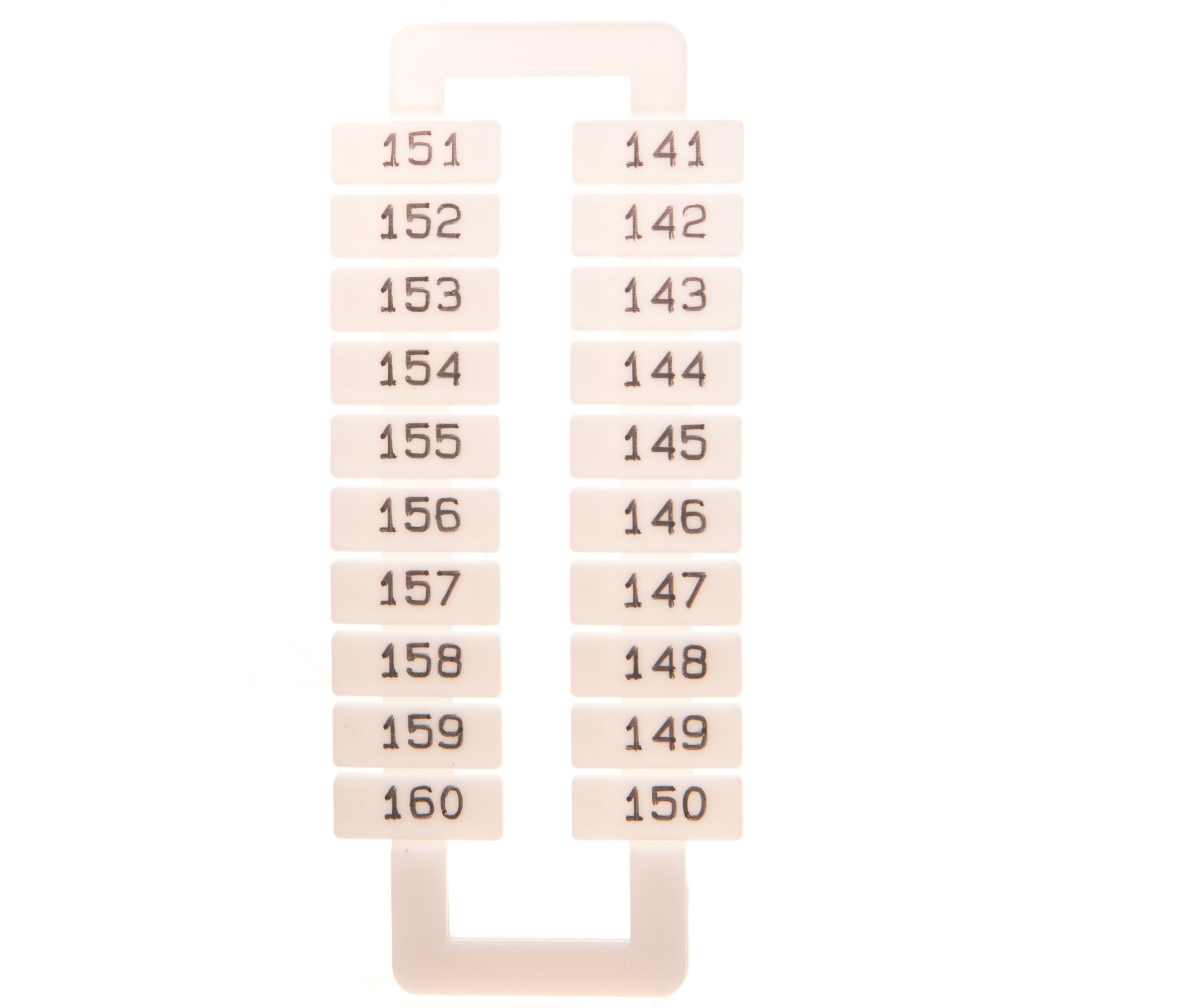 EM Group Oznacznik do złączek EURO 2,5-70mm2 /141-160/ (43192)