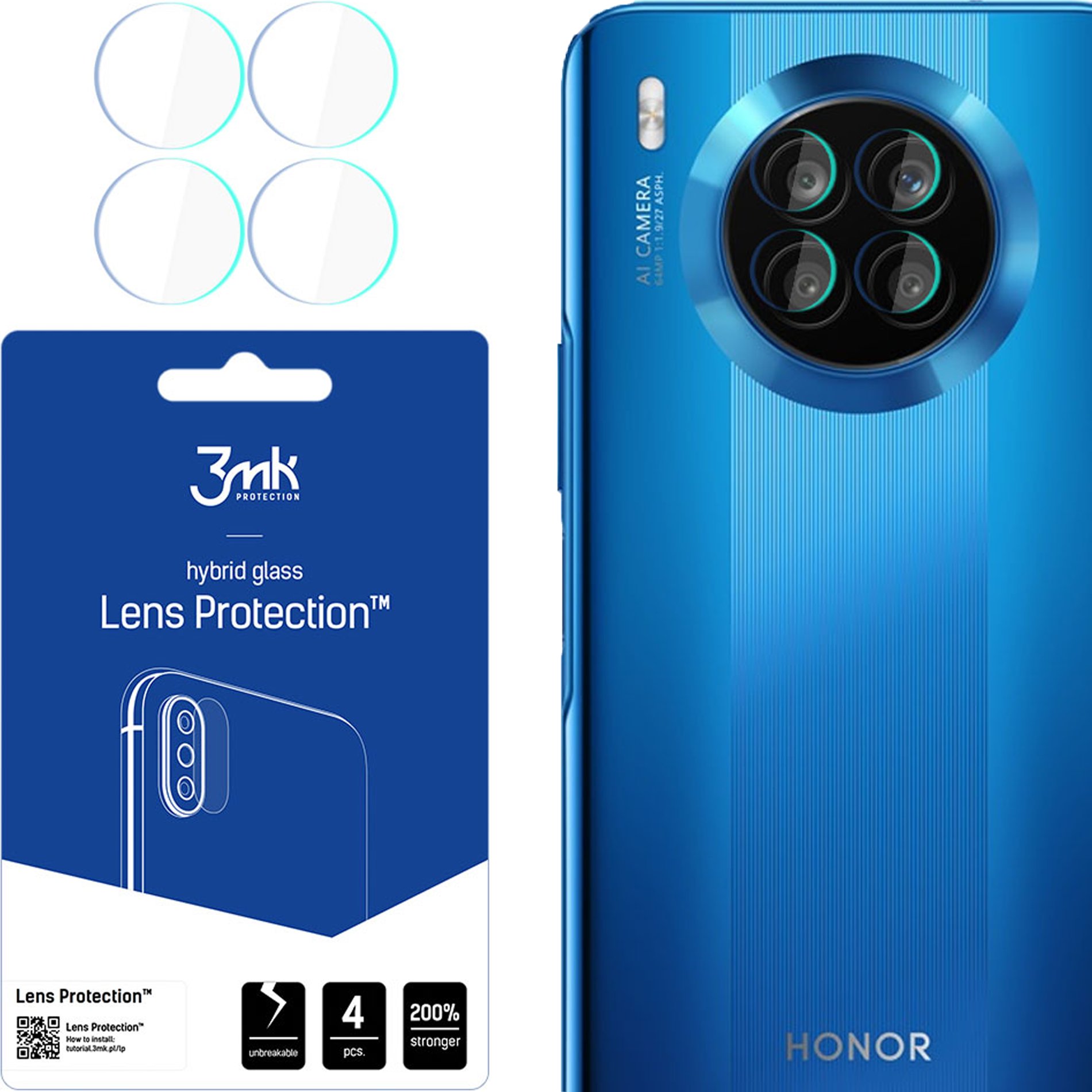 HONOR 50 LITE 5G - 3MK LENS PROTECTION