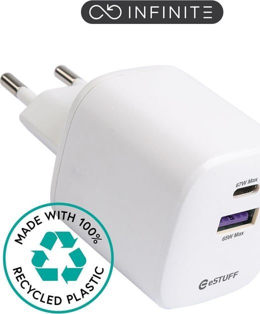 Ładowarka eStuff eSTUFF ES637065 ładowarka do urządzeń przenośnych Uniwersalne Biały Prąd przemienny Wewnętrzna