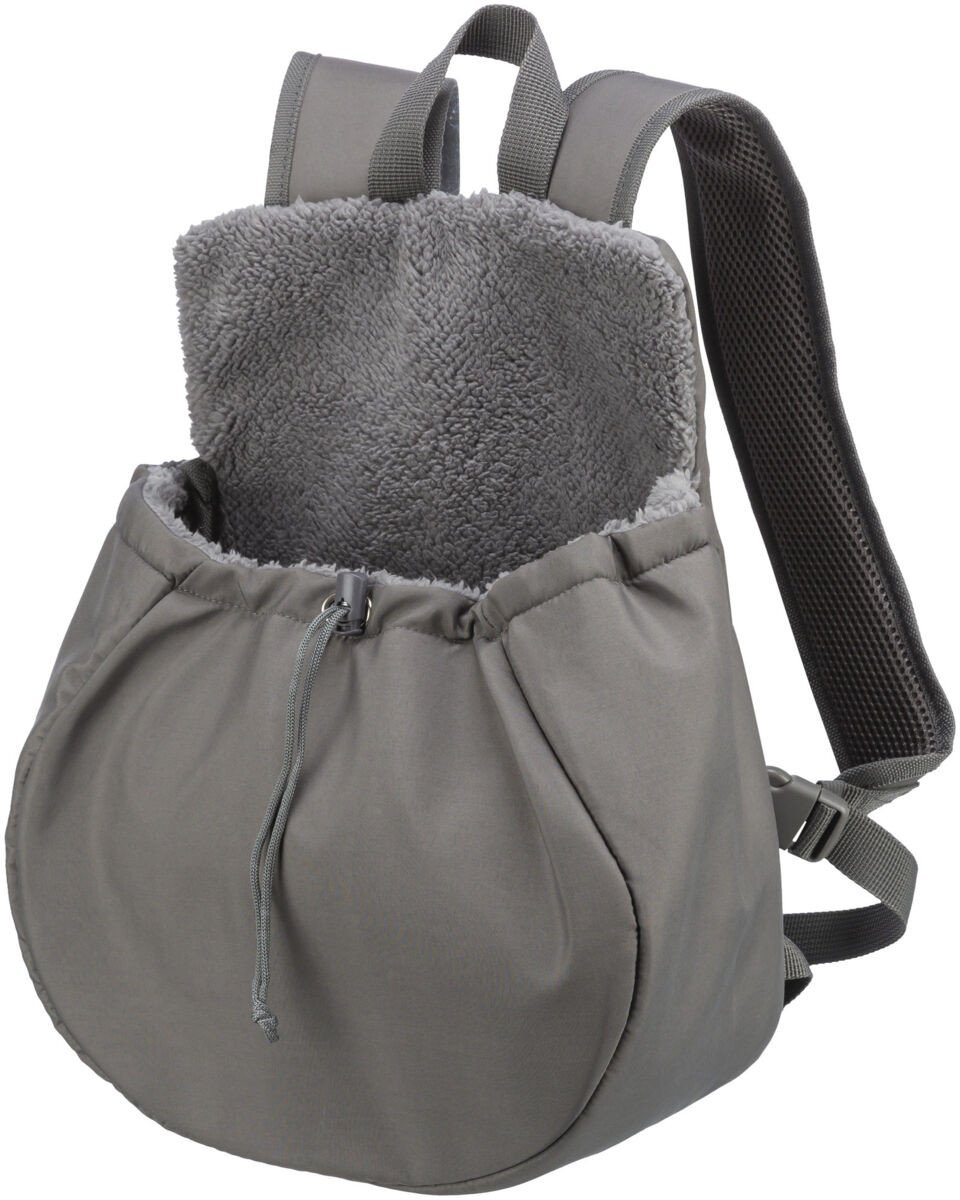 Trixie TRIXIE Molly, Soft pet carrier, Backpack pet carrier, Dog, 4 kg, Top-load, Grey