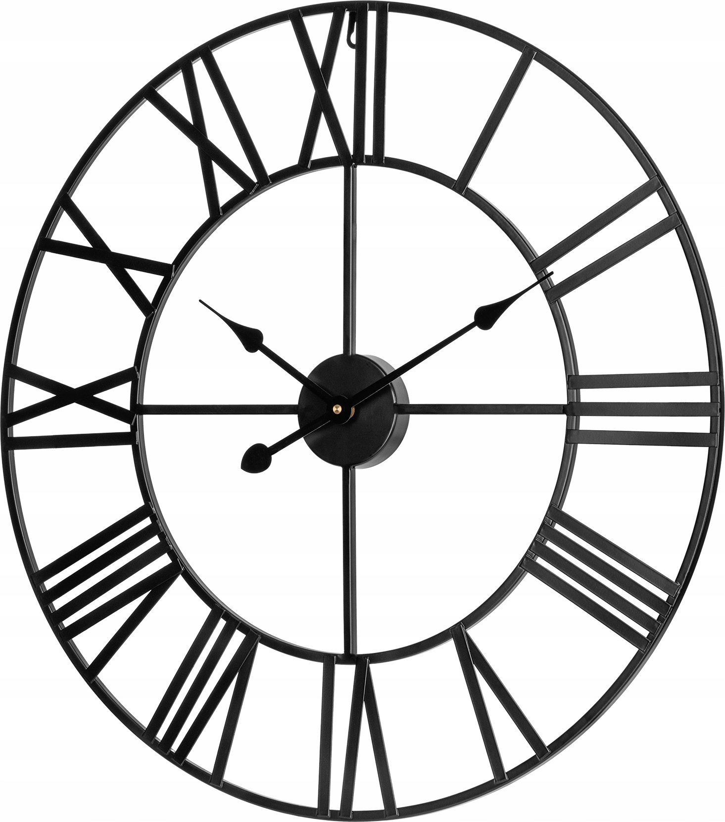 Teesa Aluminiowy duży zegar ścienny 60 cm