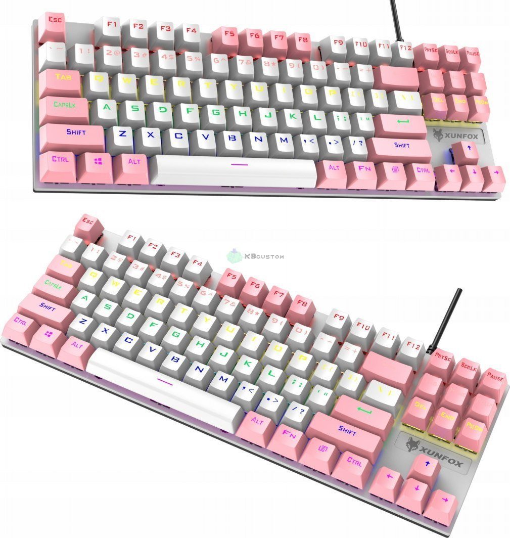 Klawiatura Orlos K80 - White&Pink