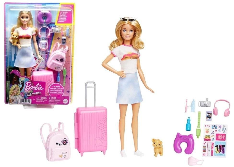 Barbie lalka zestaw w podróży