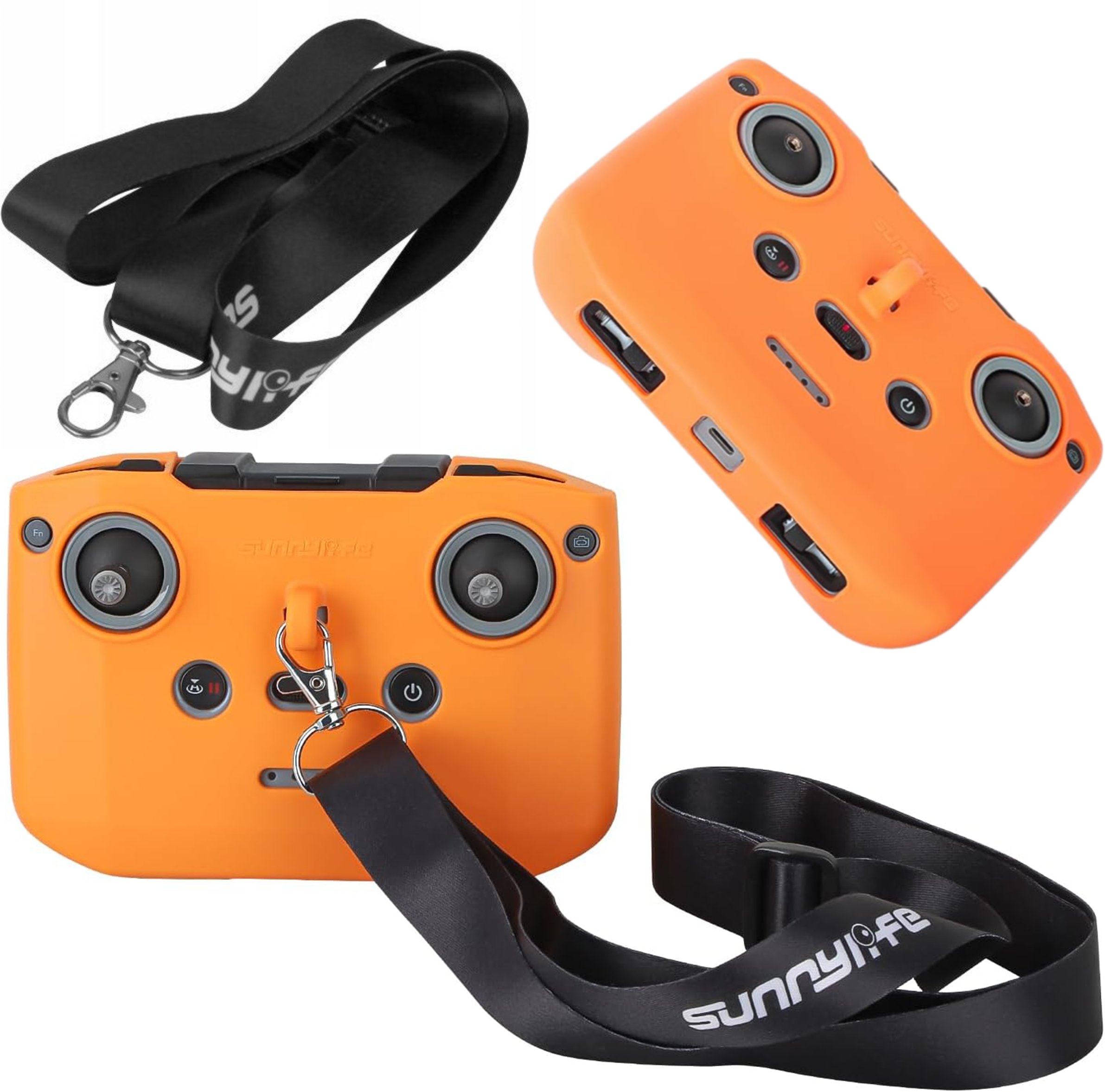 OSŁONA OCHRONA UCHWYT ETUI PASEK SMYSZ NA PILOT KONTROLER DO DJI RC-N3 RC-N2 RC-N1 - DJI MINI 2 3 AVATA NEO - CYAN