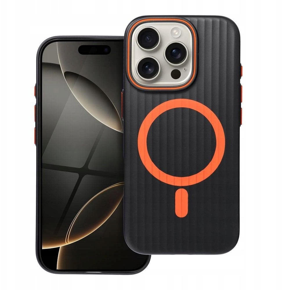 Futerał SIMPLY kompatybilny z MagSafe do IPHONE 13 Pro tytan czarny