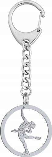 Radziszewska Jewellery Srebrny Brelok Łyżwiarstwo figurowe GRAWER