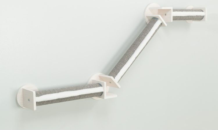 Trixie Zestaw ścienny 2, dla kota, biały/szary, 195×78 cm, ścieżka ze słupków