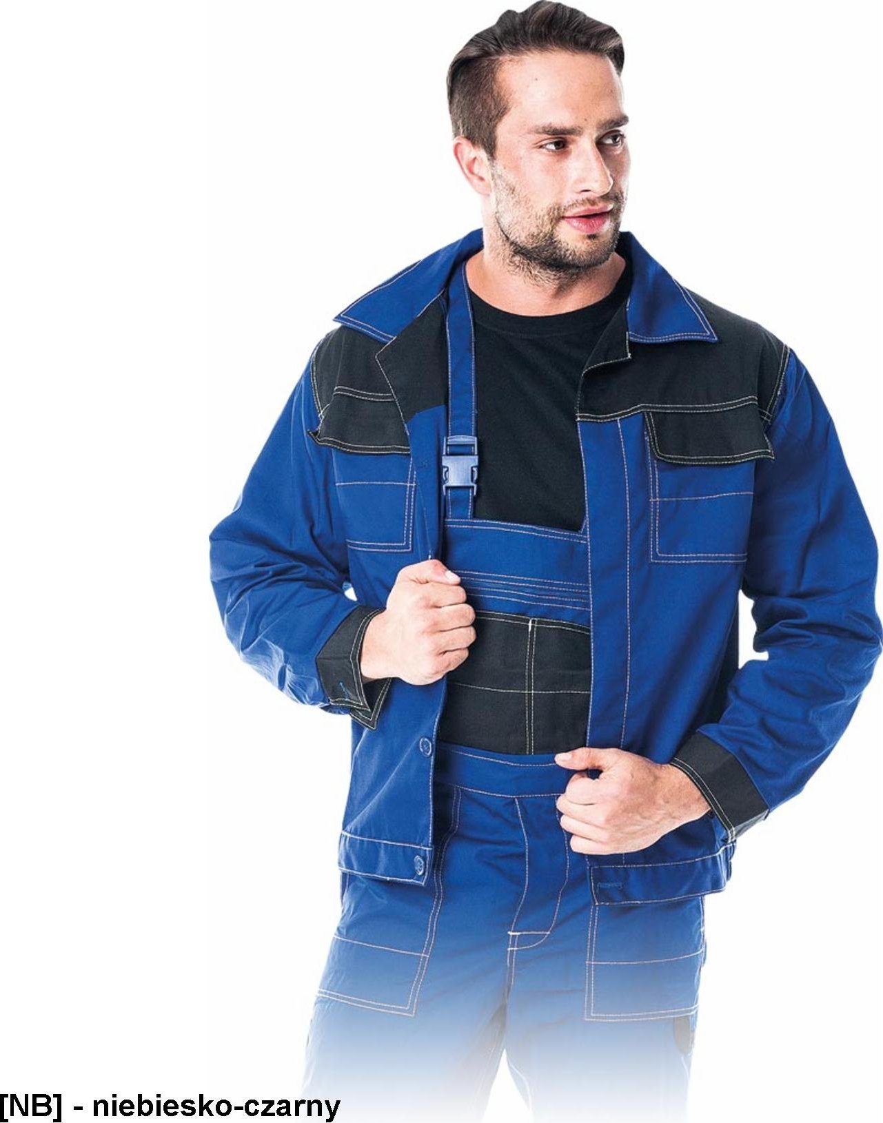 R.E.I.S. MMB - Bluza ochronna Multi Master - niebiesko-czarny XL