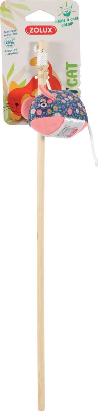 Zolux ZOLUX Zabawka dla kota ETHICAT wędka mysz, kwiaty
