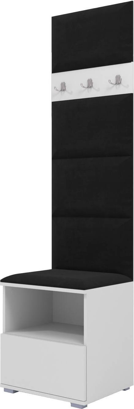 Ravio Tapicerowana garderoba Nela IV - kolor biały + tkanina Trinity 16