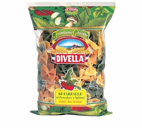 Makaron kokardki Farfalle Tricolore 500g - Divella