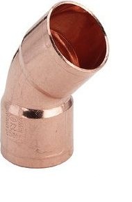 Viega Łuk dwukielichowy miedziany 45° 22mm - 100704
