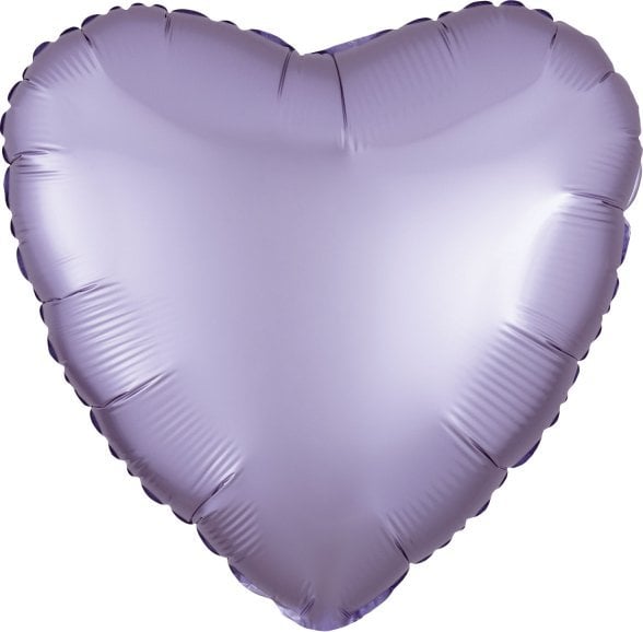 AMSCAN Balon foliowy Lustre Pastel lilac serce 43cm luzem 9914123-92