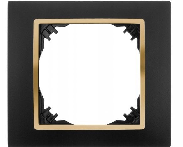 VESTRA ramka pojedyncza czarny/złoty 3871-47