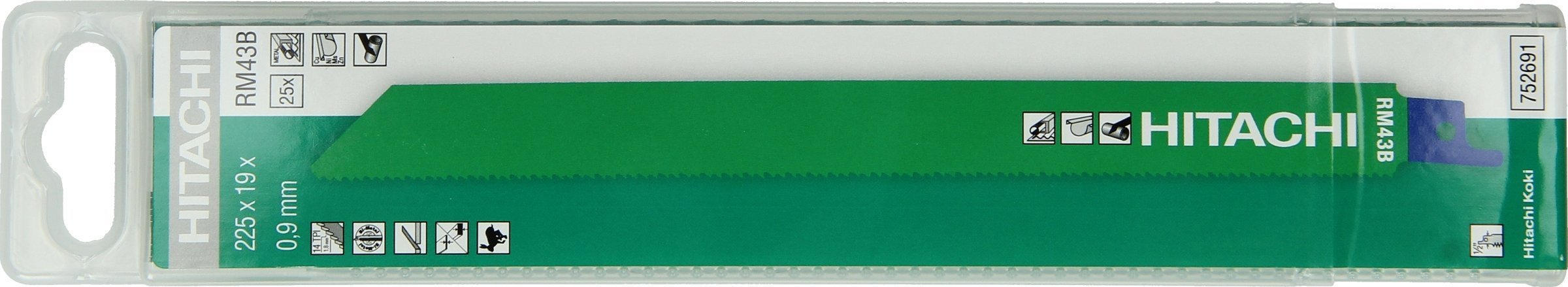 HIKOKI SAW BLADE FOR SABRE SAWS RM43B/S1122BF 225mm /25pcs.