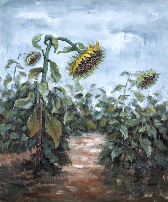 Witek Home Obraz na płótnie 100x120cm Słoneczniki